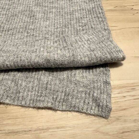 Leith Women Small Sweater Knit Boat Neck Melange Pullover Long Sleeve Gray - Picture 4 of 8